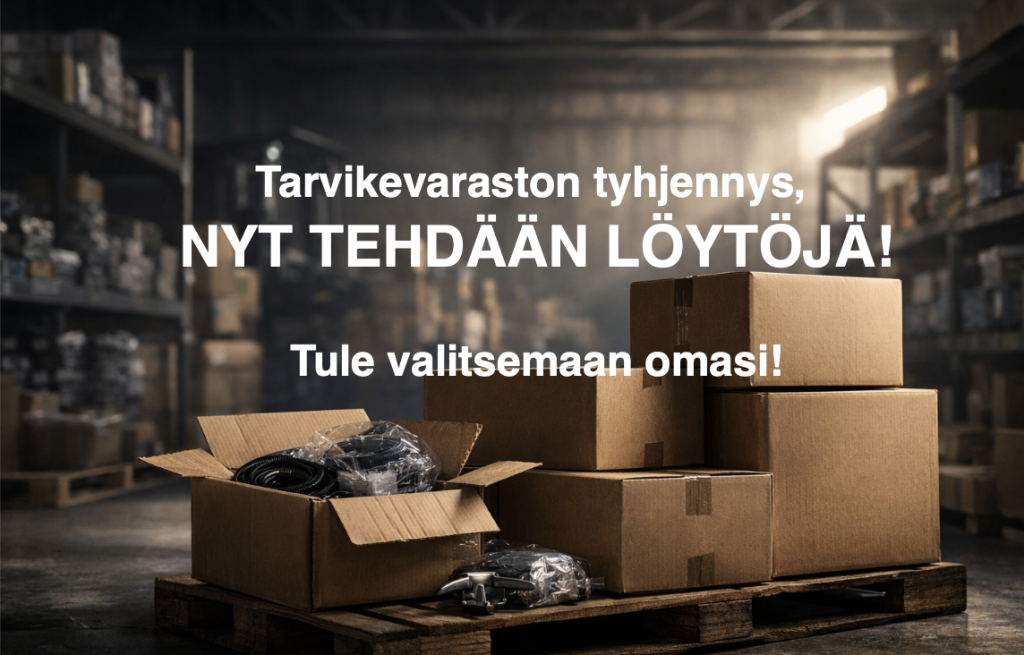 Tarvikevaraston tyhjennys
